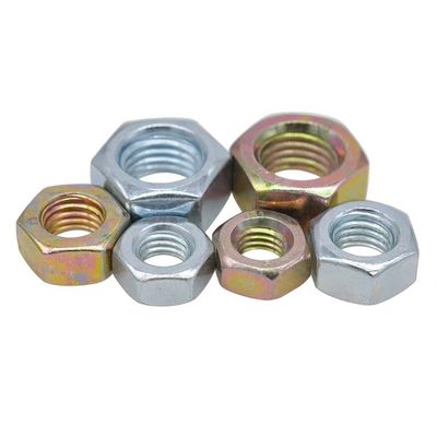 Noces hexagonales galvanizadas métricas simples DIN934 para aplicaciones industriales