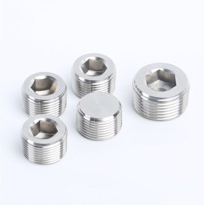Pluginas de tubería de conexión hexagonal de acabado plano DIN906 para proyectos de construcción y construcción