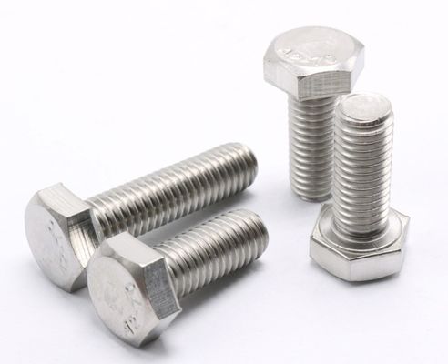 Noches de pernos de acero inoxidable DIN933 con zinc puro y grado SUS304