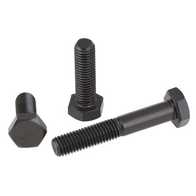 Duración 20 mm-300 mm H.D.G Grado 8.8 DIN 933 DIN 931 Cerrojo de cabeza hexagonal de óxido negro de alta tracción