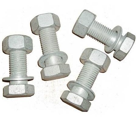 Bolsas y tuercas hexagonales HDG de alta resistencia para construcción de trabajo pesado longitud 20mm-300m