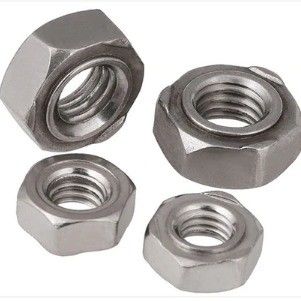 Sistema de medición métrica soldado con nueces hexagonales DIN929 de acero al carbono para la industria pesada