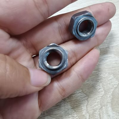 Sistema de medición métrica soldado con nueces hexagonales DIN929 de acero al carbono para la industria pesada