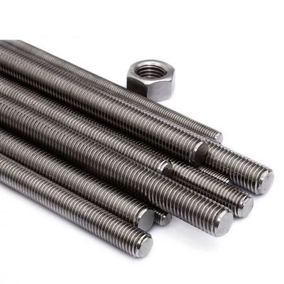 La norma DIN975 A307 de alta precisión de acero inoxidable con rosca de barras sin rosca de grado 4.8/6.8/8.8