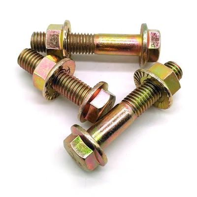 Grado 4.8/8.8/10.9 DIN Standard Hex Head Flange Boltos y tuercas con acabado negro