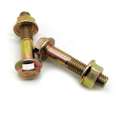 Grado 4.8/8.8/10.9 DIN Standard Hex Head Flange Boltos y tuercas con acabado negro