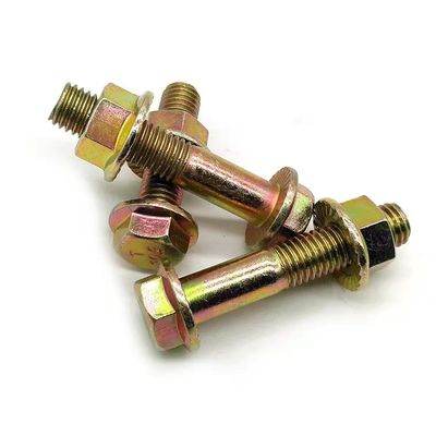Grado 4.8/8.8/10.9 DIN Standard Hex Head Flange Boltos y tuercas con acabado negro