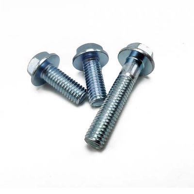 Grado 4.8/8.8/10.9 DIN Standard Hex Head Flange Boltos y tuercas con acabado negro