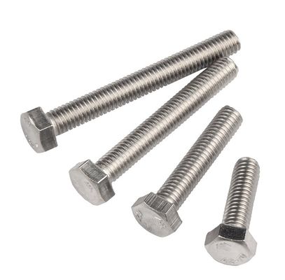 Cerrojo hexagonal y tuerca de acero inoxidable DIN933 SS304 A2-70 M6 M8 M10 M12 M16 para la industria general