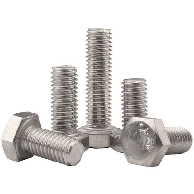 Cerrojo hexagonal y tuerca de acero inoxidable DIN933 SS304 A2-70 M6 M8 M10 M12 M16 para la industria general