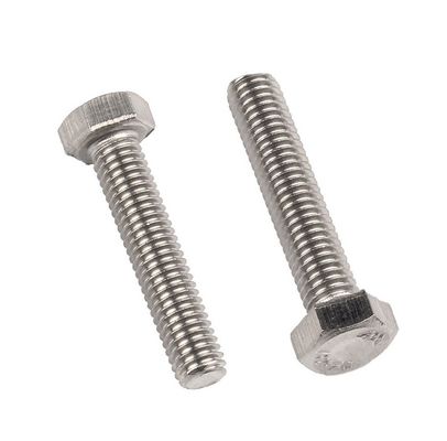 Cerrojo hexagonal y tuerca de acero inoxidable DIN933 SS304 A2-70 M6 M8 M10 M12 M16 para la industria general