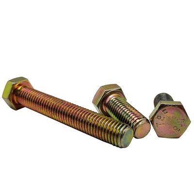 Producción de ZP Grado 4.8/8.8/10.9/12.9 Metal DIN933 DIN931 Cerrojo hexagonal con acabado de zinc