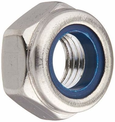 DIN985 DIN982 Galvanizado M8 M10 M12 inserción de nylon cerradura de nuez métrica acabado de óxido negro