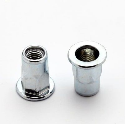 Acero al carbono de zinc amarillo M6 cabeza redonda plana y media hexadecimal para el interior y exterior