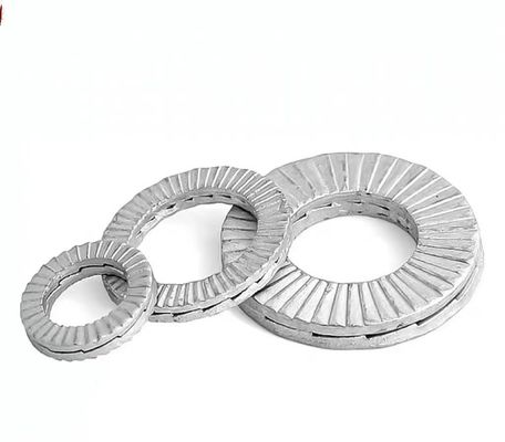M3-M130 Lavadora de acero inoxidable de doble plegado con bloqueo automático de cuña DIN25201