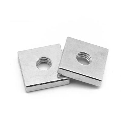 Zinc blanco M5-M72 DIN 562 nuez fina cuadrada para conexión de acero inoxidable de carbono fuerte