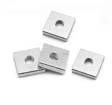 Zinc blanco M5-M72 DIN 562 nuez fina cuadrada para conexión de acero inoxidable de carbono fuerte