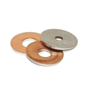 Lavadora bimetálica de estilo plano para piezas metálicas de aluminio, latón, cobre y carbono