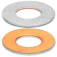 Lavadora bimetálica de estilo plano para piezas metálicas de aluminio, latón, cobre y carbono