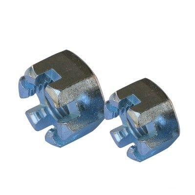 Noz de ranura Din 935 M4 Flange Cerradura redonda Hexagonal ranura de castillo Noz para la demanda del cliente