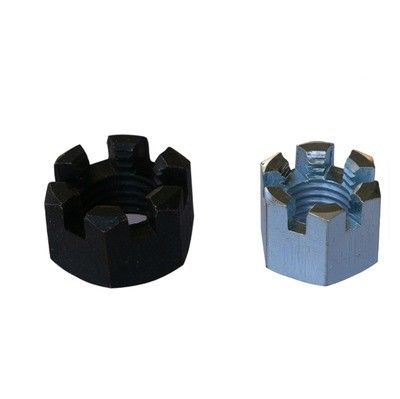 Industria automotriz Nueces hexadecimales con ranuras con revestimiento 304 de acero inoxidable