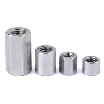 Tipo de hilo DIN6334 Enrejado en zinc de una tuerca de acoplamiento hexadecimal larga para DIN/GB/ISO
