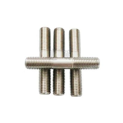 Estribo de acero inoxidable oscurecido con lavadora de grado 4.8 8.8 10.9 doble cabeza roscada
