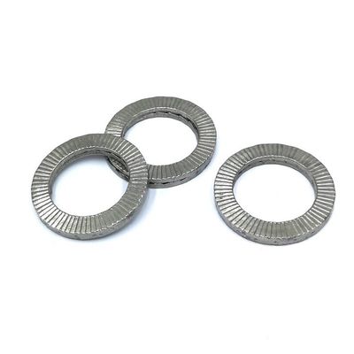 Lavadora de acero inoxidable estándar DIN de doble doble pila de autobloqueo con acabado de zinc