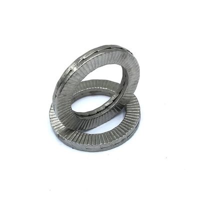 Lavadora de acero inoxidable estándar DIN de doble doble pila de autobloqueo con acabado de zinc