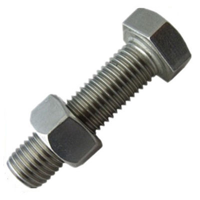 M30 Conjunto de pernos y tuercas hexadecimales de alto grado de tracción 8.8 de carbono/acero inoxidable de Direct