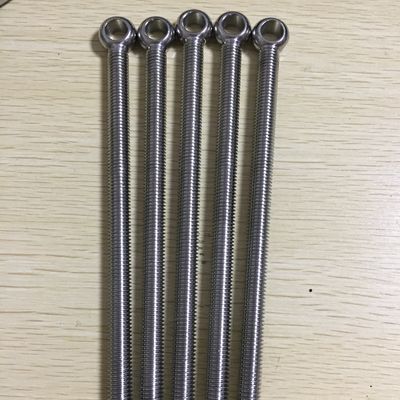 Cerrojo de acero inoxidable DIN444 UNI6058 Cerrojo de ojo 8.8 con acabado de zinc amarillo y gancho