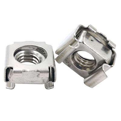 Industria automotriz 304 de acero inoxidable de pinza de nuez flotante cuadrada de nuez de fijación de la hoja