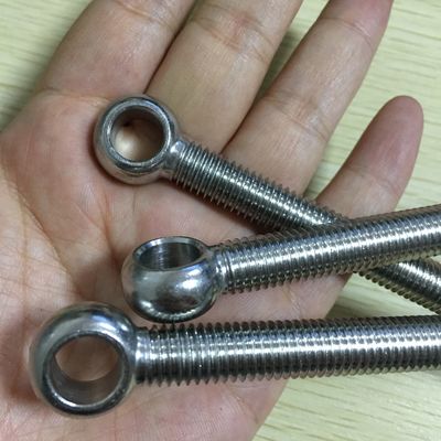 Cerrojo de acero inoxidable DIN444 UNI6058 Cerrojo de ojo 8.8 con acabado de zinc amarillo y gancho