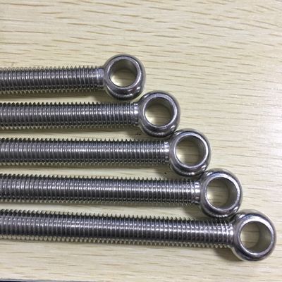 Cerrojo de acero inoxidable DIN444 UNI6058 Cerrojo de ojo 8.8 con acabado de zinc amarillo y gancho