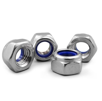 Gran cantidad Din 985 Hexagon Hex Black Nylon Lock Nut con sistema de medición métrica
