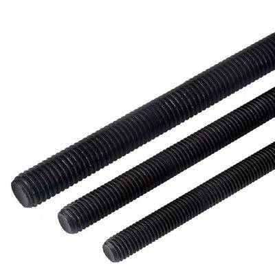 Acero al carbono óxido negro plano directo DIN938 pernos de pernos de plomo tornillo de plomo con acabado de zinc