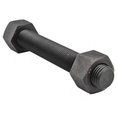 Acero al carbono de acabado negro ASTM A193 Gr B7 de alta resistencia a la tracción Cerrojo de barra con A194 2H