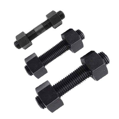 Acero al carbono de acabado negro ASTM A193 Gr B7 de alta resistencia a la tracción Cerrojo de barra con A194 2H