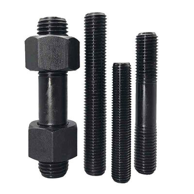 Acero al carbono de acabado negro ASTM A193 Gr B7 de alta resistencia a la tracción Cerrojo de barra con A194 2H