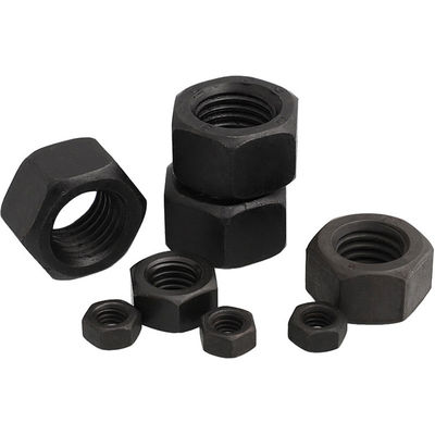 Certificado ISO9001 Óxido negro M2-M30 Hex Nut DIN934 Nut y perno para la construcción