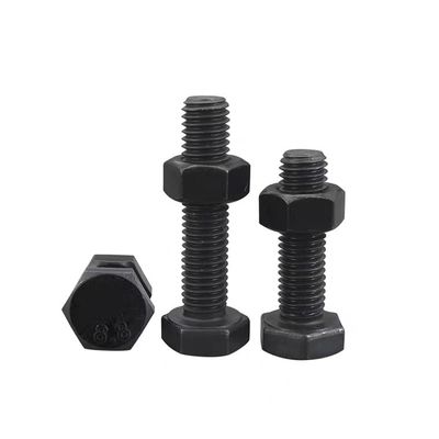 Certificado ISO9001 Óxido negro M2-M30 Hex Nut DIN934 Nut y perno para la construcción
