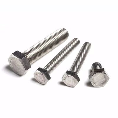 Placa M4-M48 DIN933/931 Tornos hexagonales de acero inoxidable A2-70 A4-70 para proyectos de construcción