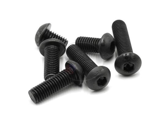 Precisión piezas no estándares Servicio OEM Hex Socket Button Head Screw ISO 7380 acabado plano