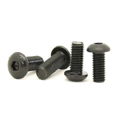 Precisión piezas no estándares Servicio OEM Hex Socket Button Head Screw ISO 7380 acabado plano