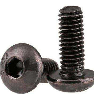 Precisión piezas no estándares Servicio OEM Hex Socket Button Head Screw ISO 7380 acabado plano