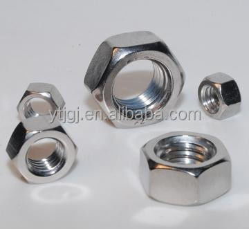 Métrica M4-M52 Nueces hexagonales de acero al carbono y acero inoxidable para diversas aplicaciones