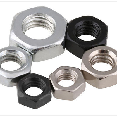 Nuts hexadecimales de acero inoxidable de carbono de todos los tamaños personalizables DIN934 con DIN estándar