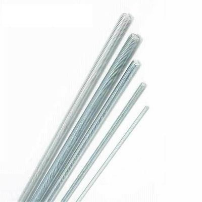 Zinc acabado M4-M48 A2-70 A4-70 Acero inoxidable Acero galvanizado de carbono Varilla roscada