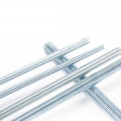 Zinc acabado M4-M48 A2-70 A4-70 Acero inoxidable Acero galvanizado de carbono Varilla roscada