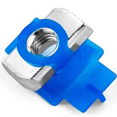 M6 M8 M10 T de zinc Revestido con una tuerca de canal de resorte para el soporte de resorte largo en el sistema métrico de medición